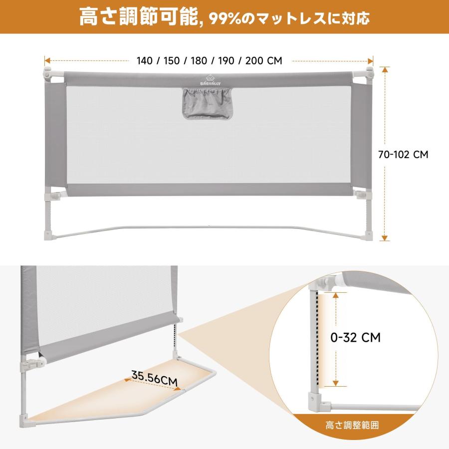 2026母の日早割Sale☆2000円OFFクーポン／ベッドガード ベッドフェンス