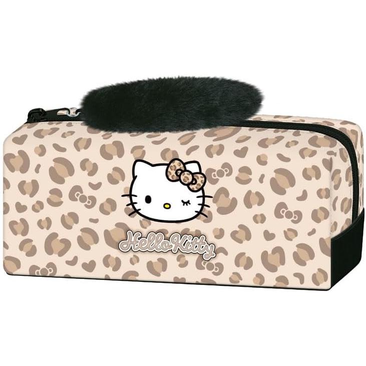 ハローキティ ヒョウ柄 筆箱 ペンシルケース　ファー　ポーチ　エナメル　文房具 楽天市場】ギャルキティ BOXペンケース カミオジャパン キティ