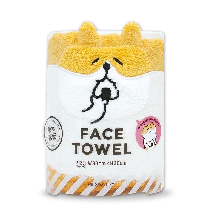 carariシリーズ フェイスタオル ごろごろにゃんすけ ハチ 94832