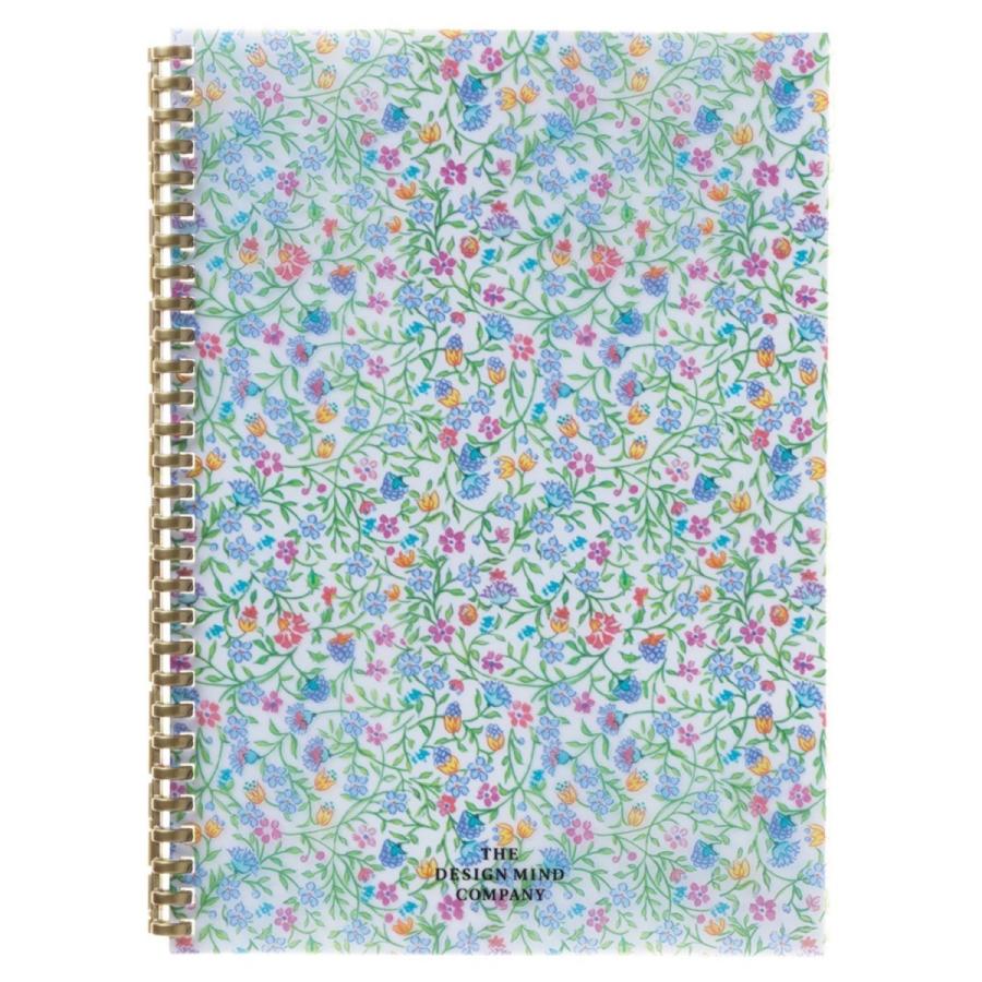 ツイストリングノート/フラワーイメージ/セミB5/29穴/D1173/花柄/メモ