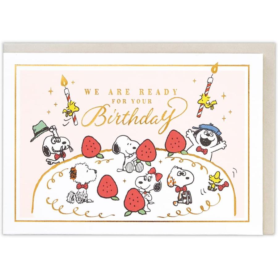 日本ホールマーク スヌーピー カード グリーティングカード 誕生お祝い