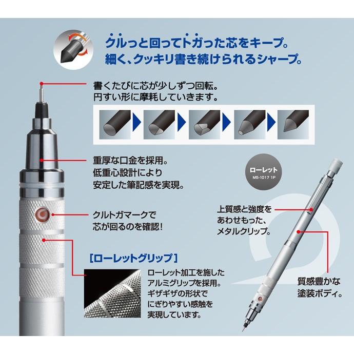 三菱鉛筆 限定 クルトガ ローレットグリップ 0.3mm H.M3 ・ 0.5mm