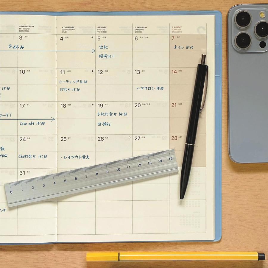 ラコニック 手帳 リフィル 2026年 A5 マンスリー LAMD94-90 (2025年12