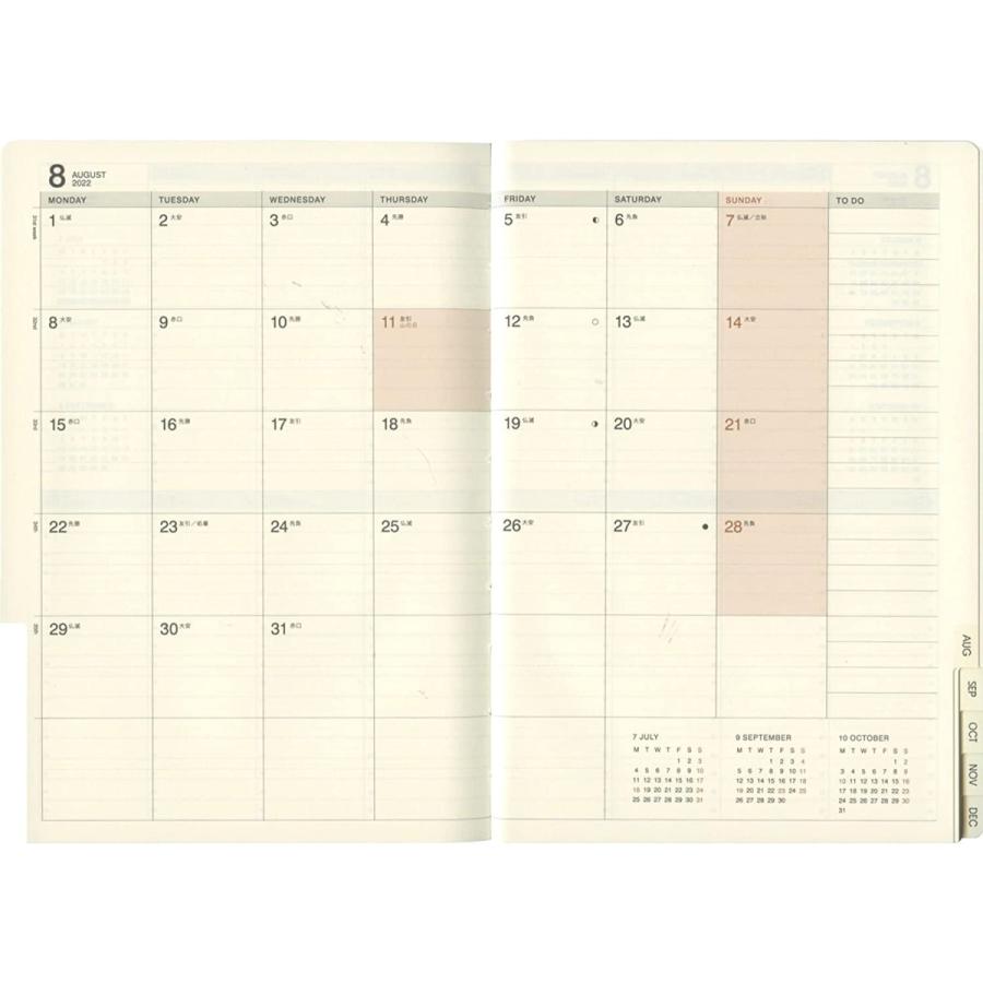 2022年 手帳 9月始まり B6 週間 バーチカルレフト リフィル LIS73140 ラコニック LACONIC /【メール便OK】 LIS73140城下文化堂Yahoo店 通販