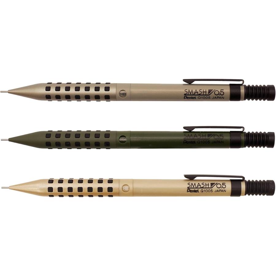 ぺんてる スマッシュ シャープペンシル 0.5mm ミリタリーグリーン