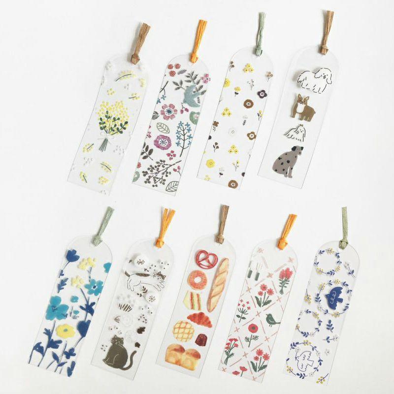 限定】クリアブックマーカー いぬあつめ HONTOWATASHI QE86【メール便