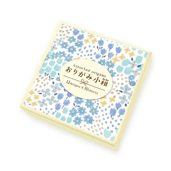 古川紙工　おりがみ小箱12箱 古川紙工 おりがみ小箱 cool color QI12 12柄各10枚入り ※箱のデザイン
