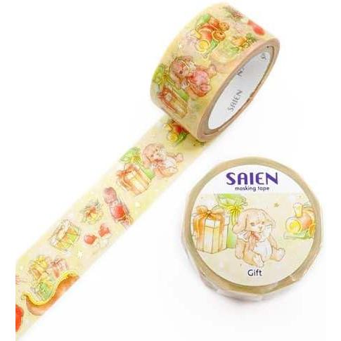 匿名配送☆mtマスキングテープ☆人気柄おまとめ SAIEN》オリジナルシリーズ/箔 Gift UR-4070【メール便OK】 : 城下文化