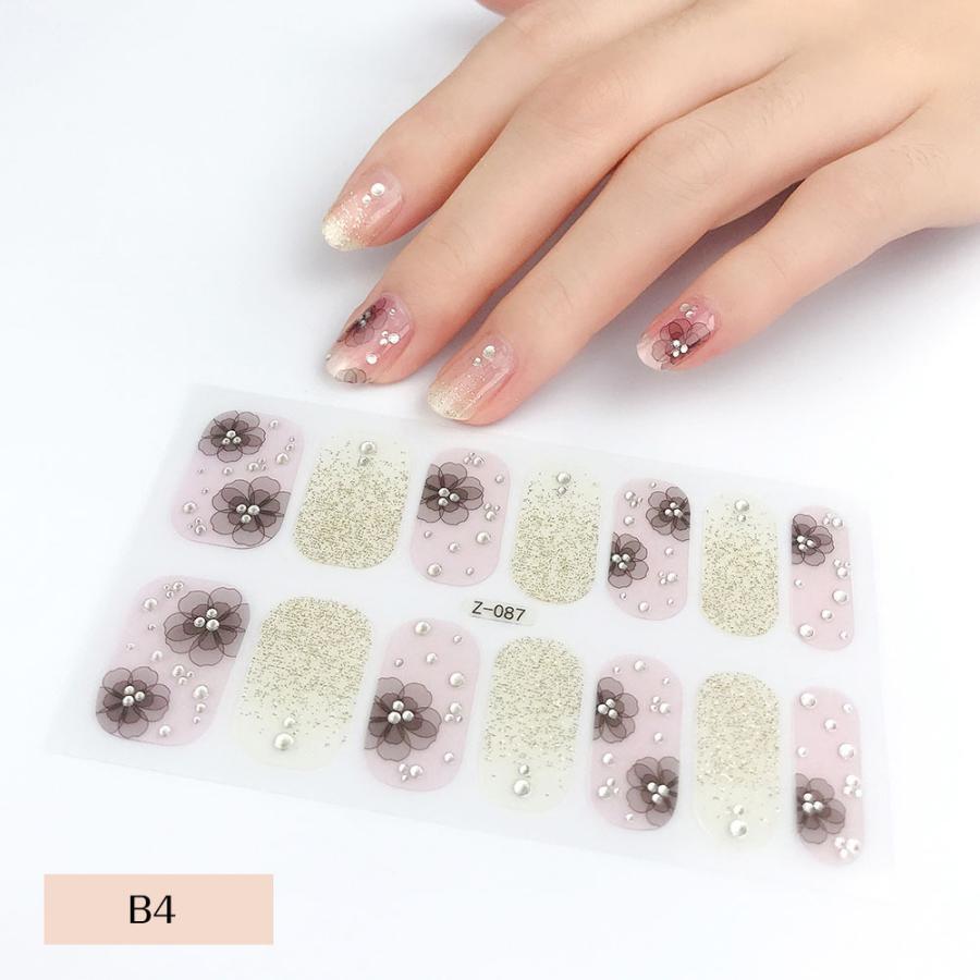 ネイルシール 3D立体 ジェルネイル風シール ハンド用 夏 ネイル