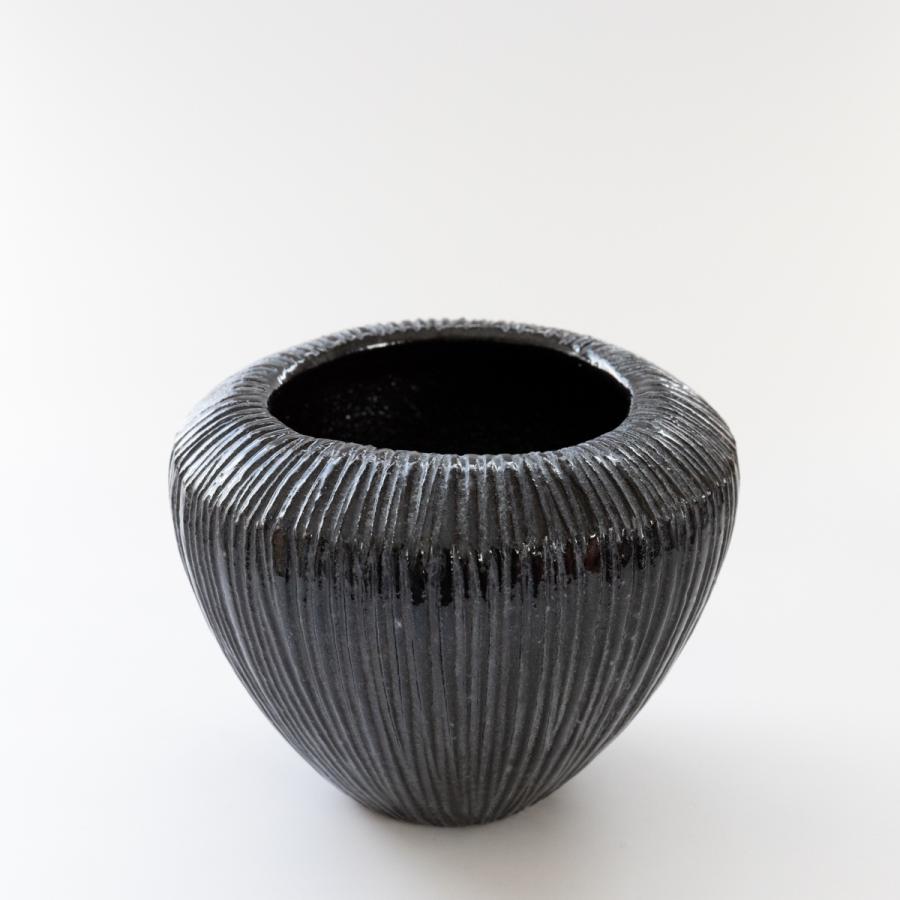 DOMANI ATLANTIS ドマーニ アトランティス15 メタルブラック 鉢カバー