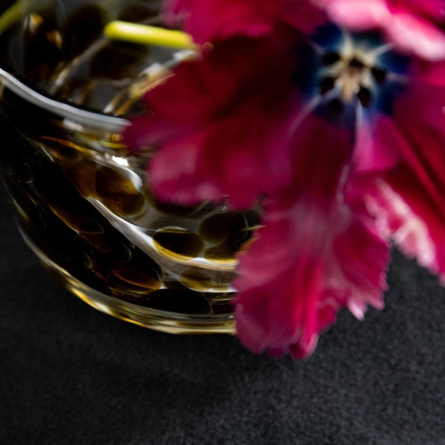 HenryDean ヘンリーディーン アキコ ピーニャ ガラス花瓶 花器 : S