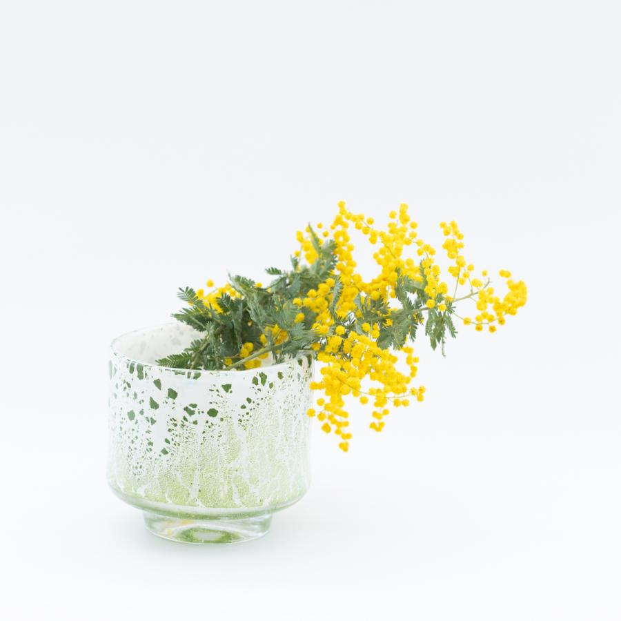 HenryDean ヘンリーディーン アキコS カルカッタ ガラス花器 花瓶 : S