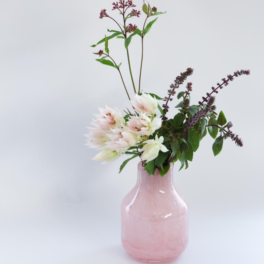 HenryDean ヘンリーディーン Barbat S ブロッサム ガラス花瓶 花器 : S