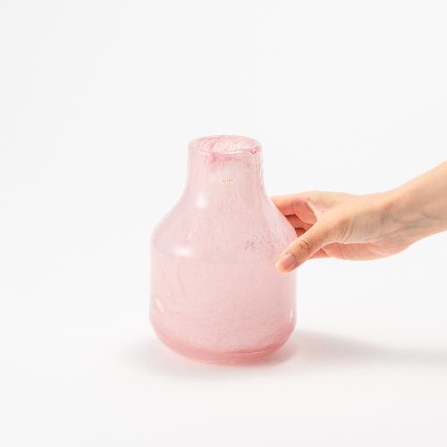 HenryDean ヘンリーディーン Barbat S ブロッサム ガラス花瓶 花器 : S