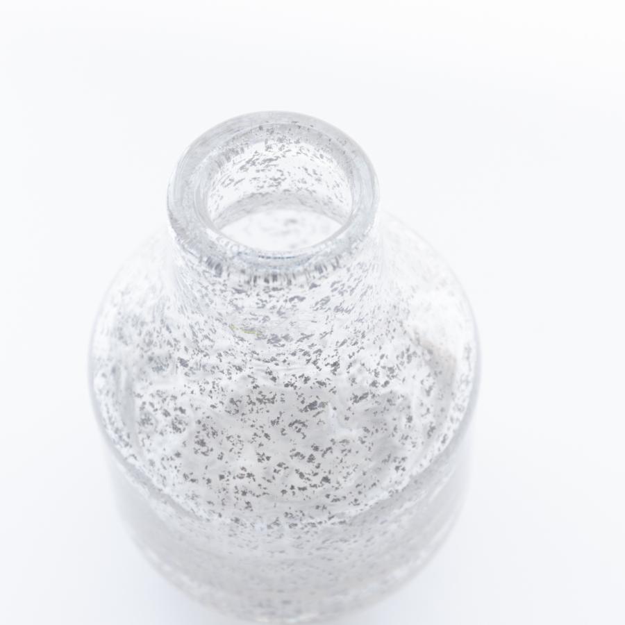 HenryDean ヘンリーディーン Barbat S シルバー ガラス花瓶 花器 : S
