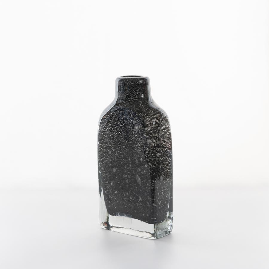 HenryDean ヘンリーディーン ボトルS グレーメタリック ガラス花瓶