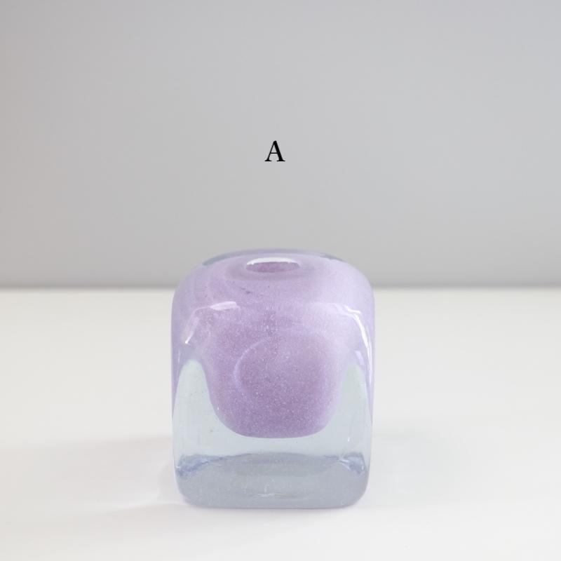 HenryDean ヘンリーディーン V.Cube キューブ クロッカス ガラス花瓶
