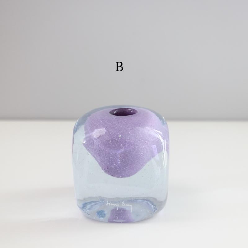 HenryDean ヘンリーディーン V.Cube キューブ クロッカス ガラス花瓶