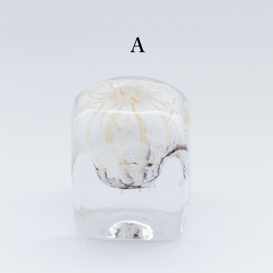 HenryDean ヘンリーディーン V.Cube キューブ モッカイト ガラス花瓶