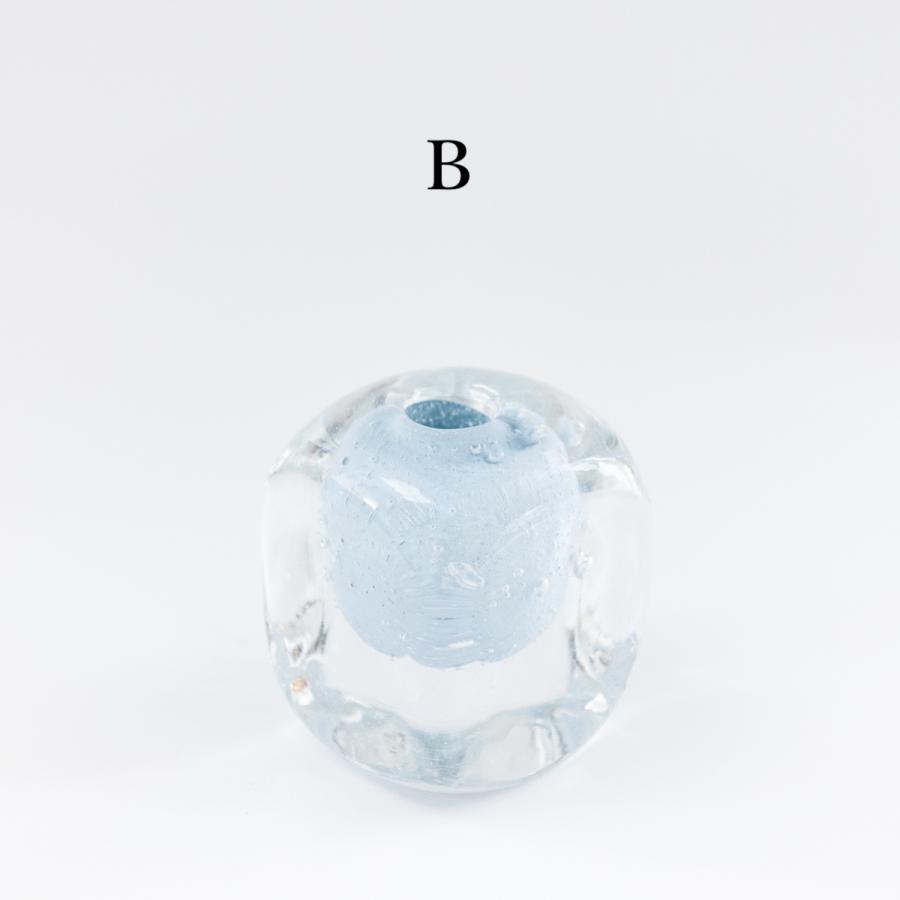 ⭐️ 希少Henry Deanヘンリーディーン ヴィンテージ キューブガラス 花瓶 HenryDean ヘンリーディーン V.Cube キューブ パステルブルー