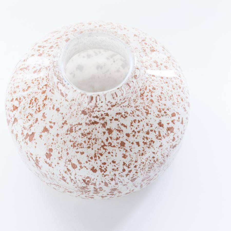 HenryDean ヘンリーディーン V.Femeia S カッパー ガラス花瓶 花器 : S