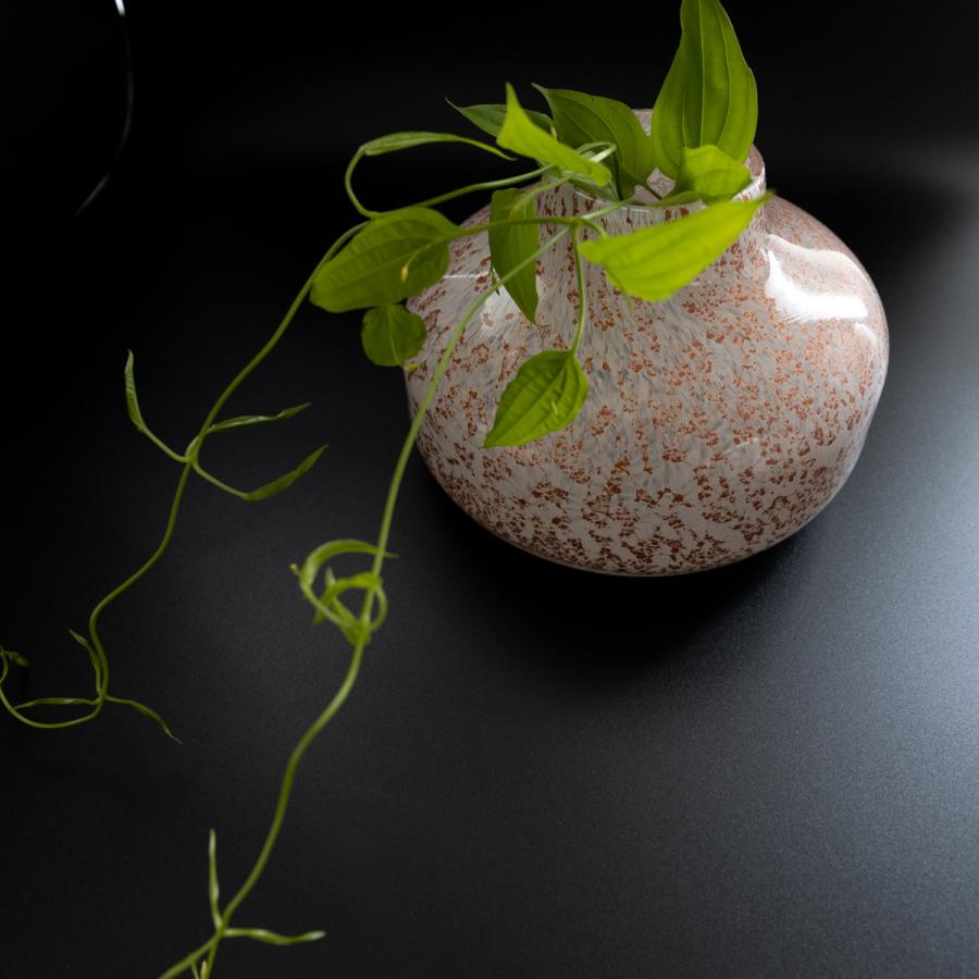 HenryDean ヘンリーディーン V.Femeia S カッパー ガラス花瓶 花器 : S