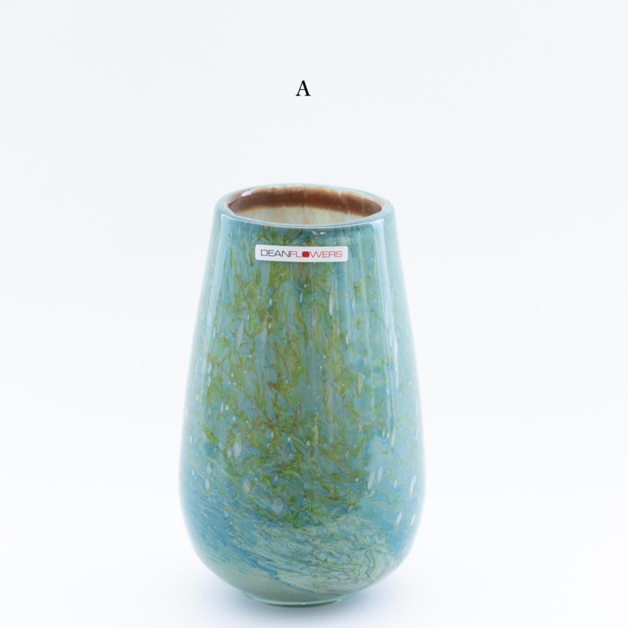 henry dean ヘンリーディーン ストロンボリS グリーン　花瓶　花器 HenryDean ヘンリーディーン ストロンボリS ジャスパー ガラス