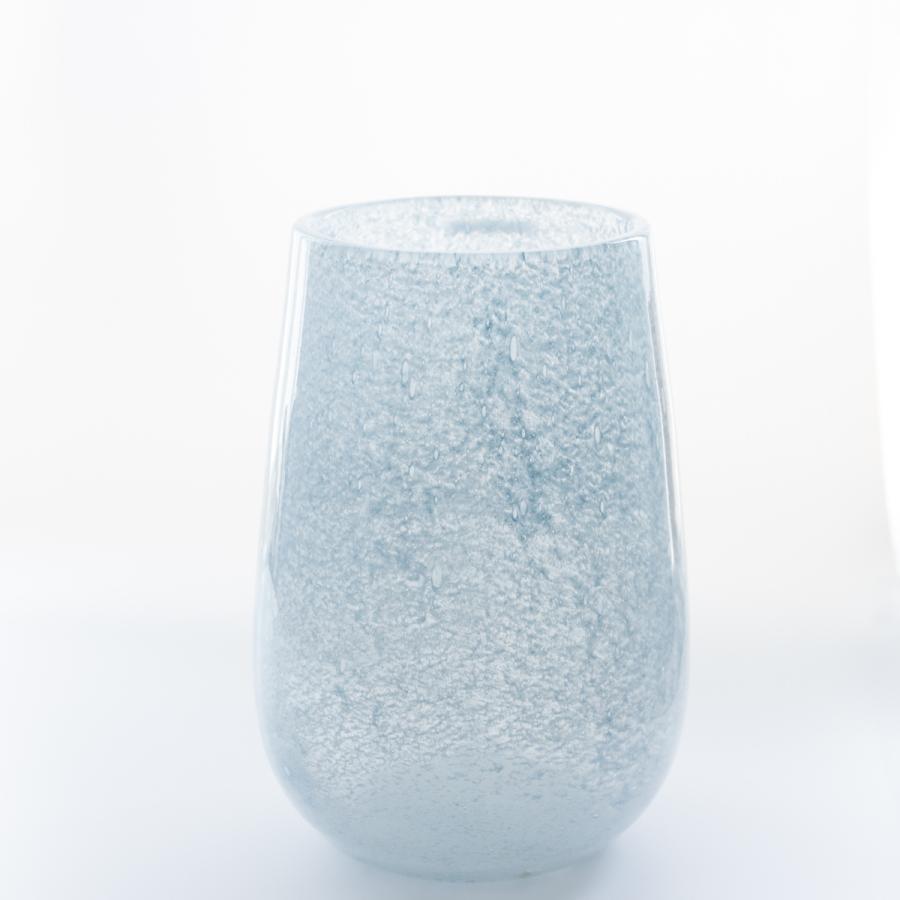 HenryDean ヘンリーディーン ストロンボリS パステルブルー ガラス花瓶