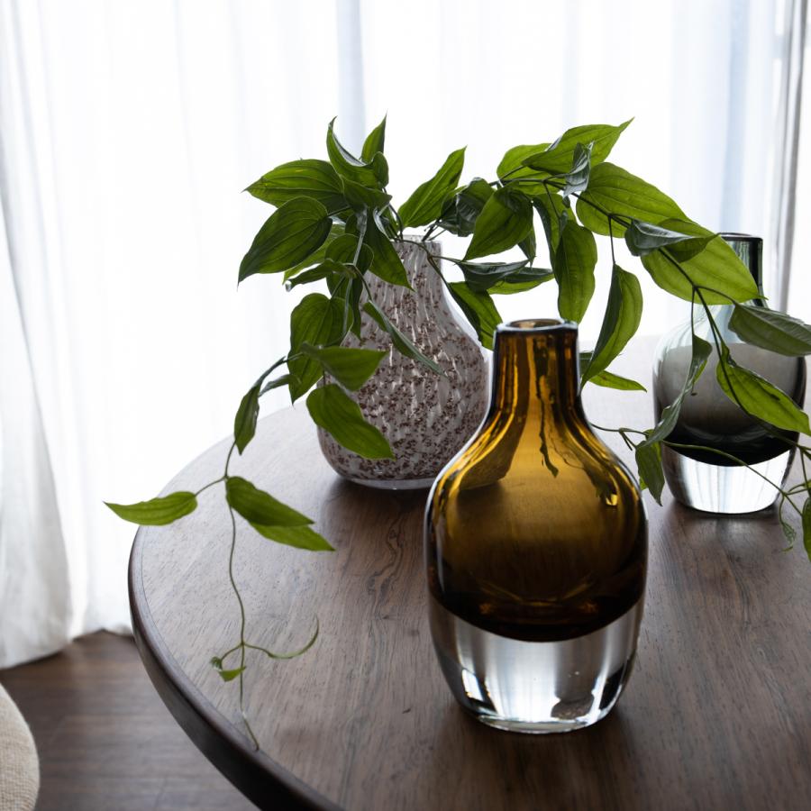 無料長期保証 Henrydean ヘンリーディーン ヴェネレs コニャック ガラス花瓶 花器 予約販売品 Cih Dev Humbird Com