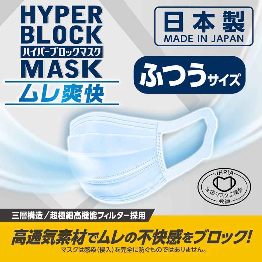 エリエール ハイパーブロックマスク ムレ爽快 ふつう 小さめ サイズ 30枚 各1箱 驚きの値段で