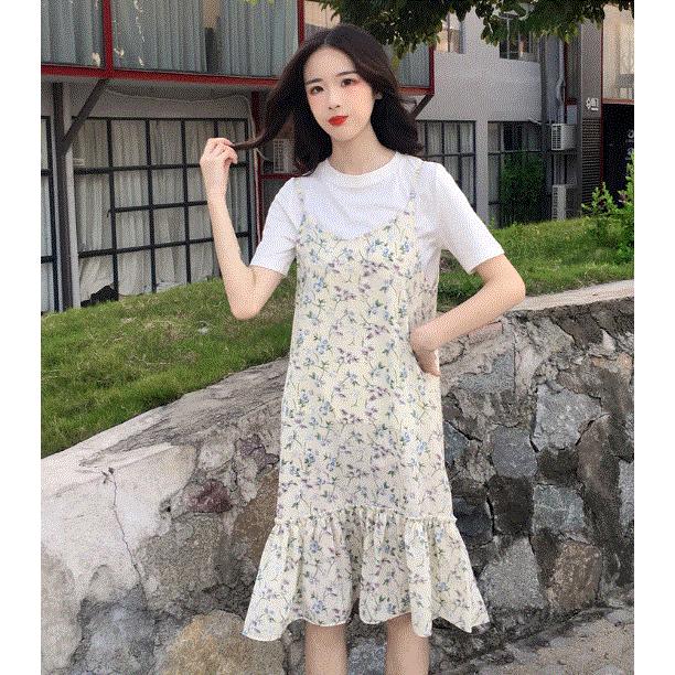 ワンピース レディース ロング マキシ丈 夏 夏服 きれいめ おしゃれ かわいい ティーンズファッション 中学生 女子 私服 韓国 D033 S Conny 通販 Yahoo ショッピング