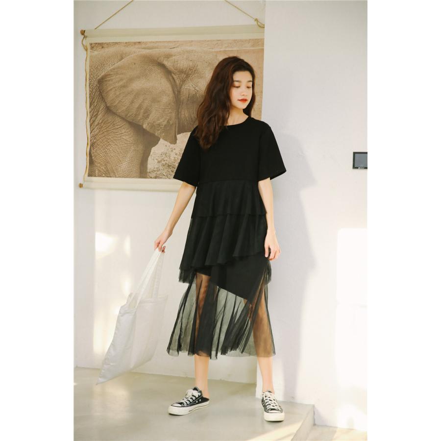 ワンピース レディース 夏 半袖 Tシャツ ロング かわいい フレア ティーンズファッション 10代 代 中学生 高校生 ファッション 女子 韓国 D039 S Conny 通販 Yahoo ショッピング
