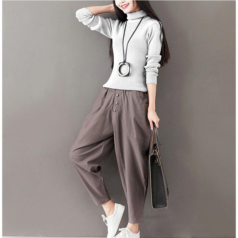 サルエルパンツ パンツ ズボン ボトムス 10代 代 30代 ゆったり きれいめ ストリート ボーイッシュ 流行 おしゃれ 韓国 レディース P005 S Conny 通販 Yahoo ショッピング