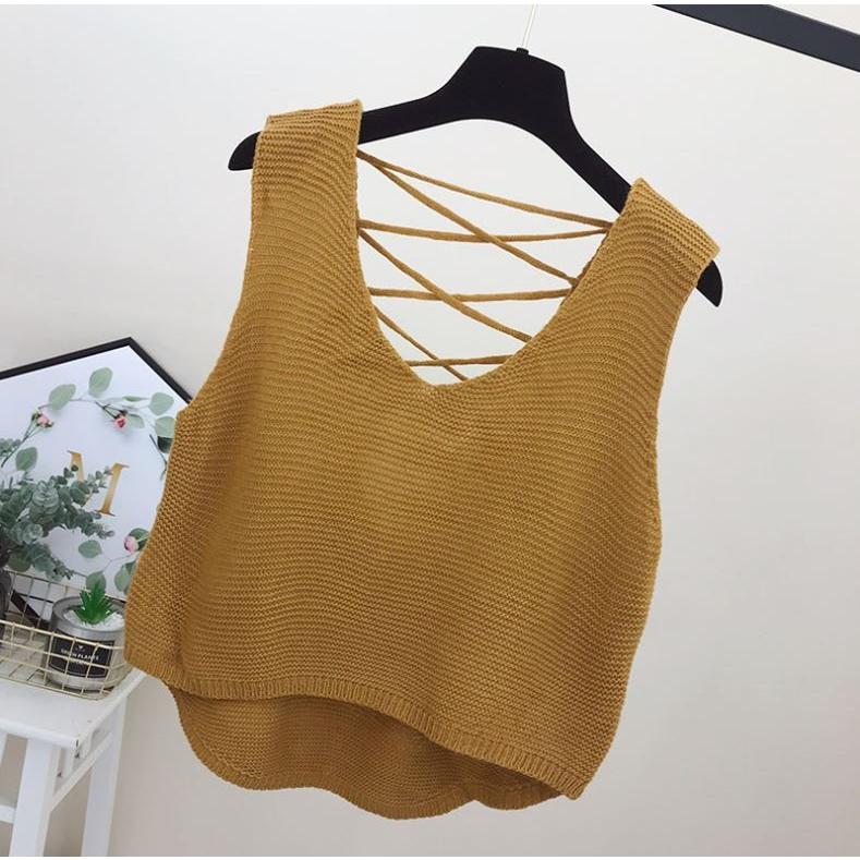 ニット レディース ベスト トップス カットソー 秋 無地 シンプル 中学生 高校生 ファッション 女子 韓国 かわいい おしゃれ T013 S Conny 通販 Yahoo ショッピング