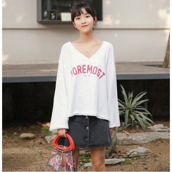 トップス レディース 春 カットソー 長袖 無地 シャツ シンプル 中学生 高校生 ファッション 女子 韓国 ティーンズファッション T027 S Conny 通販 Yahoo ショッピング