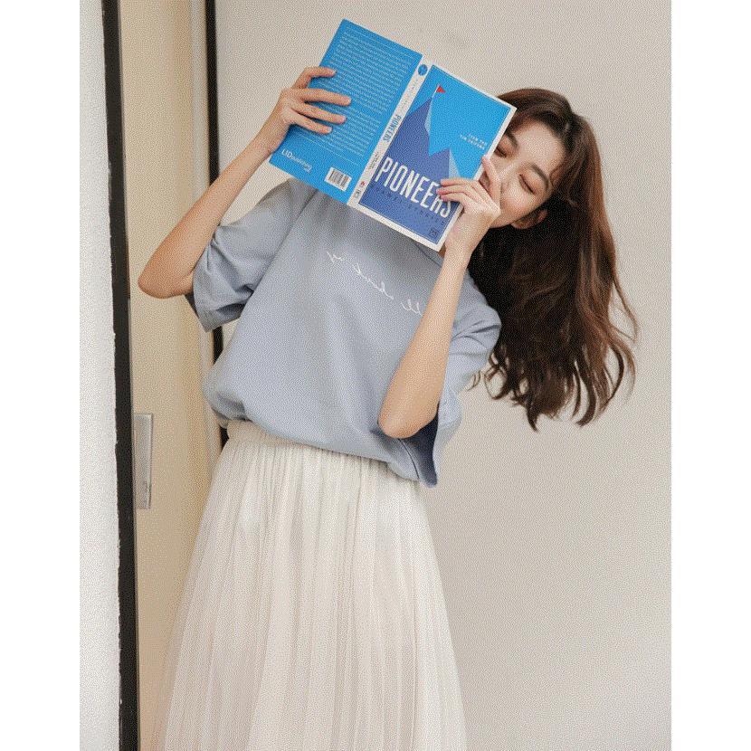 Tシャツ レディース 半袖 夏 トップス カットソー 無地 シャツ シンプル ティーンズファッション 10代 20代 中学生 高校生