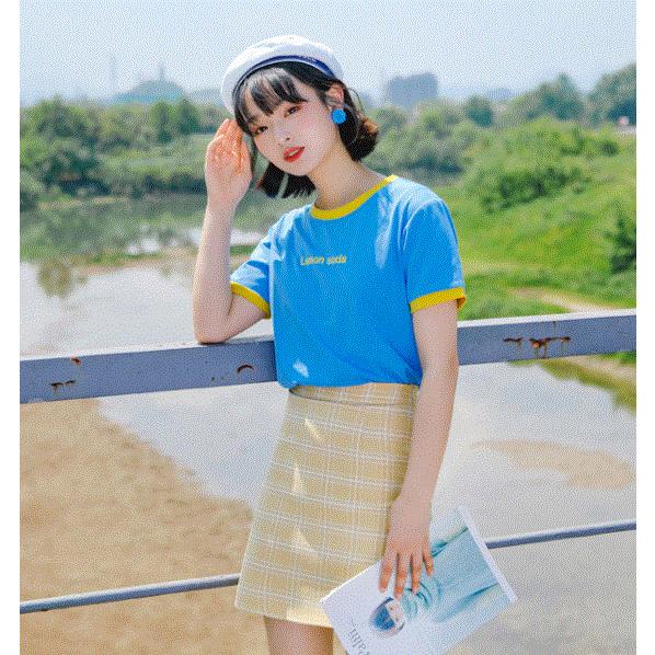 Tシャツ レディース 半袖 夏 トップス カットソー 無地 シャツ シンプル ティーンズファッション 10代 代 中学生 高校生 ファッション 女子 韓国 T044 S Conny 通販 Yahoo ショッピング