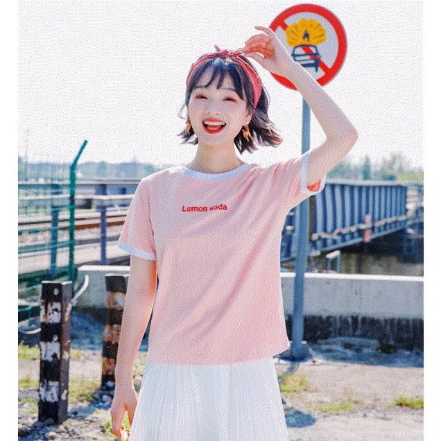 Tシャツ レディース 半袖 夏 トップス カットソー 無地 シャツ シンプル ティーンズファッション 10代 代 中学生 高校生 ファッション 女子 韓国 T044 S Conny 通販 Yahoo ショッピング
