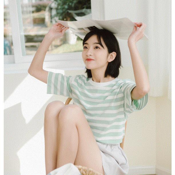 トップス レディース 夏 カットソー 半袖 七分袖 五分袖 ボーダー おしゃれ かわいい シンプル ティーンズファッション 中学生 女子 私服 韓国 T047 S Conny 通販 Yahoo ショッピング