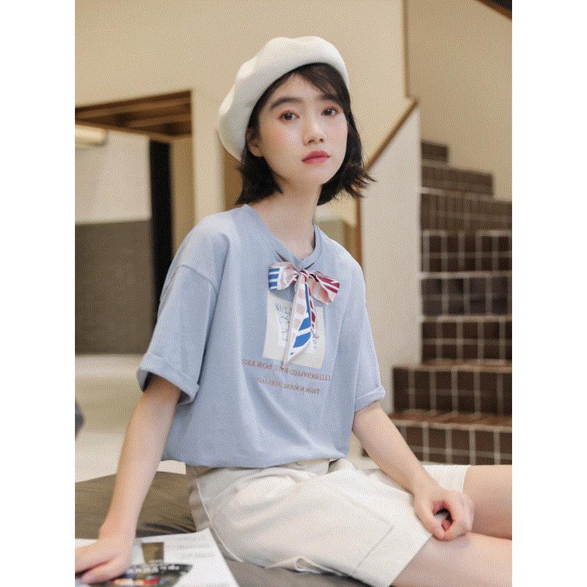 Tシャツ トップス カットソー レディース 半袖 夏 夏服 おしゃれ かわいい ティーンズファッション 中学生 高校生 女子 私服 流行 韓国 T048 S Conny 通販 Yahoo ショッピング