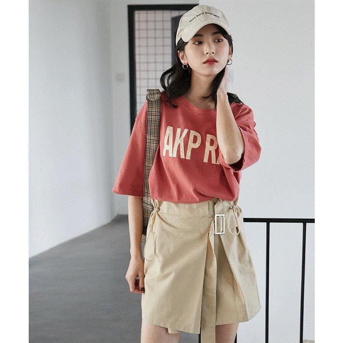 トップス レディース 夏 Tシャツ カットソー 半袖 夏服 ゆったり おしゃれ かわいい ティーンズファッション 中学生 高校生 女子 私服 韓国 T052 S Conny 通販 Yahoo ショッピング