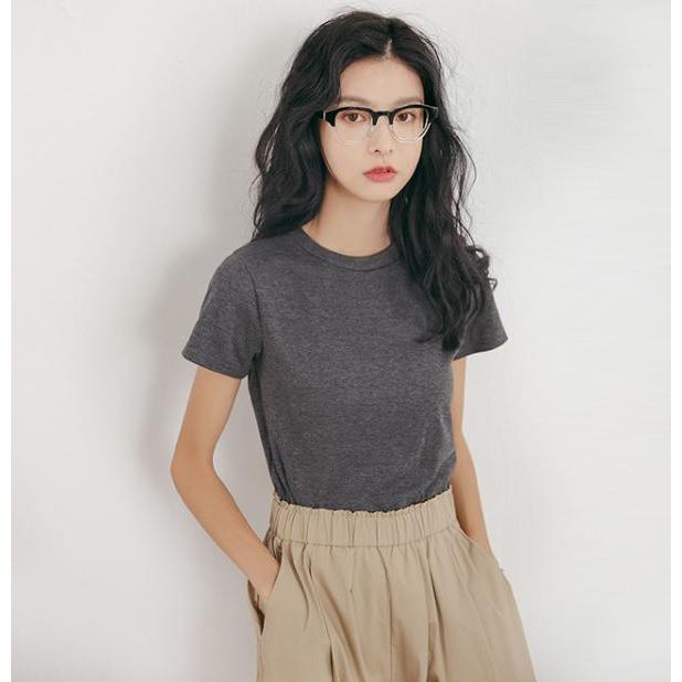 Tシャツ レディース カットソー トップス 半袖 無地 夏 シンプル カジュアル かわいい ティーンズファッション 中学生 高校生 女子 韓国 T068 S Conny 通販 Yahoo ショッピング