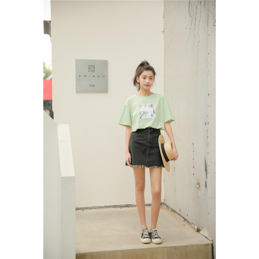 Tシャツ レディース 半袖 夏 トップス カットソー 無地 シャツ シンプル ティーンズファッション 10代 代 中学生 高校生 ファッション 女子 韓国 T076 S Conny 通販 Yahoo ショッピング