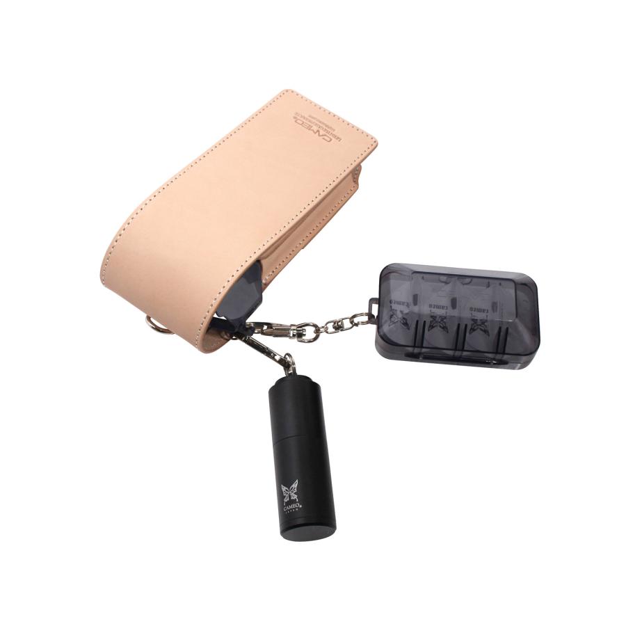 ダーツケース【カメオ】スキニー レザー クリスタルワン専用 ブラック