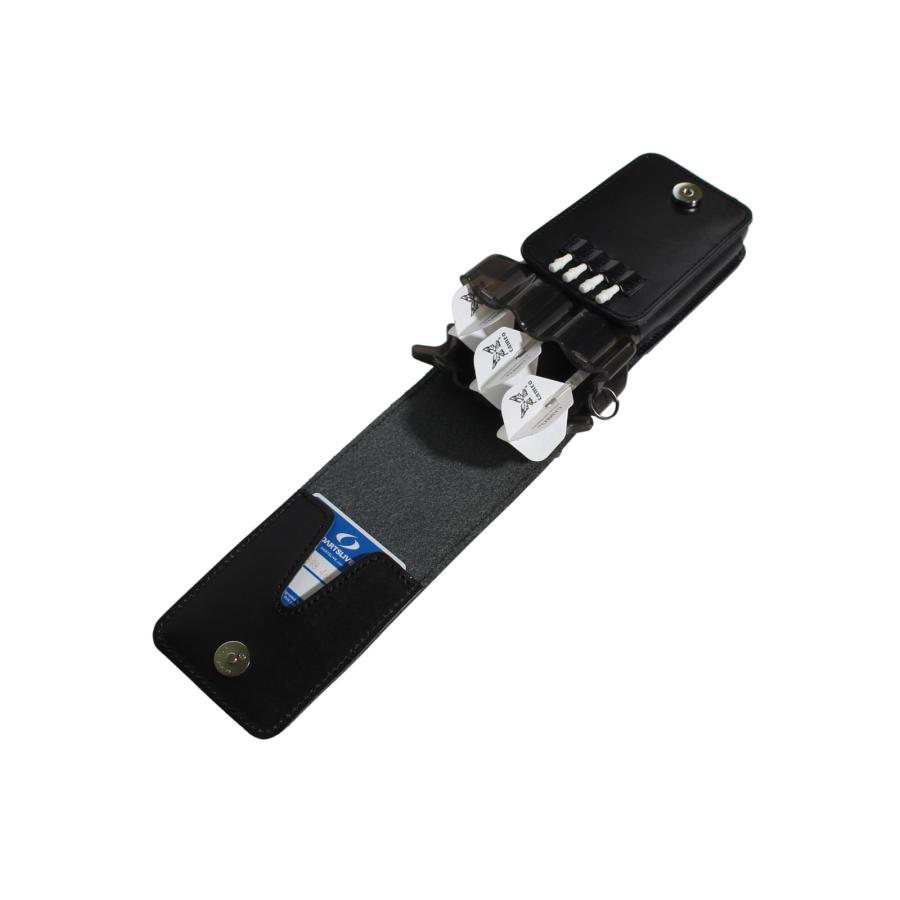 ダーツケース【カメオ】スキニー レザー ブラック : エスダーツYahoo