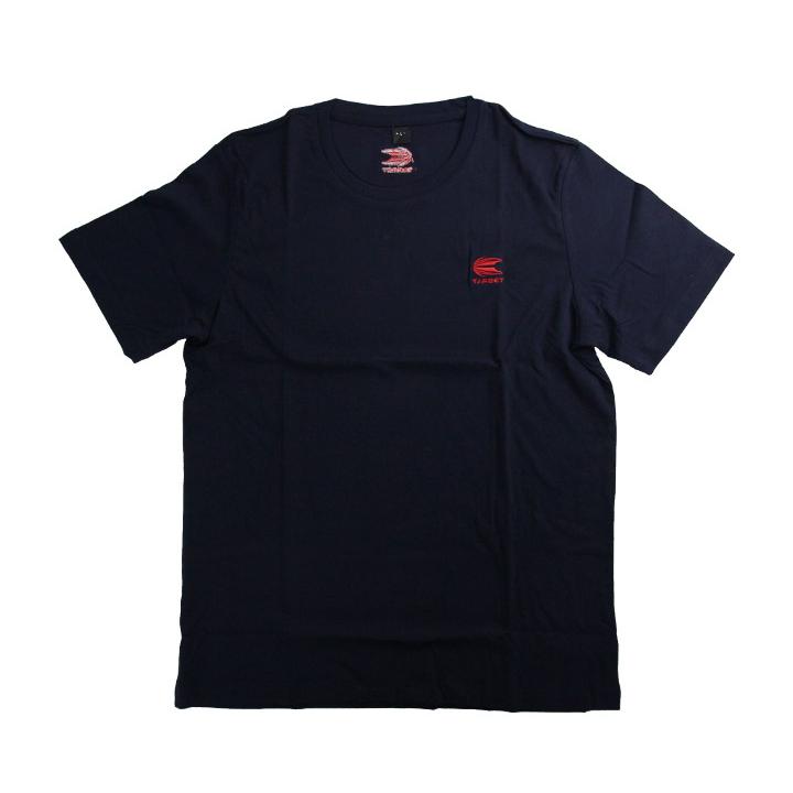 アパレル【ターゲット】Tシャツ ネイビーウィズレッド S : エスダーツ