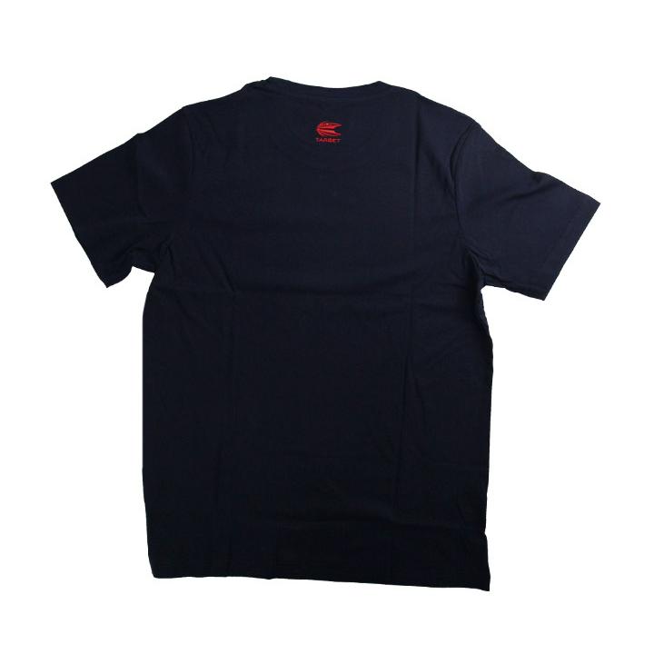 アパレル【ターゲット】Tシャツ ネイビーウィズレッド S : エスダーツ
