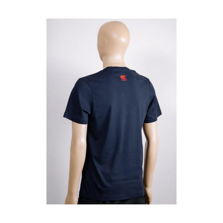 アパレル【ターゲット】Tシャツ ネイビーウィズレッド S : エスダーツ