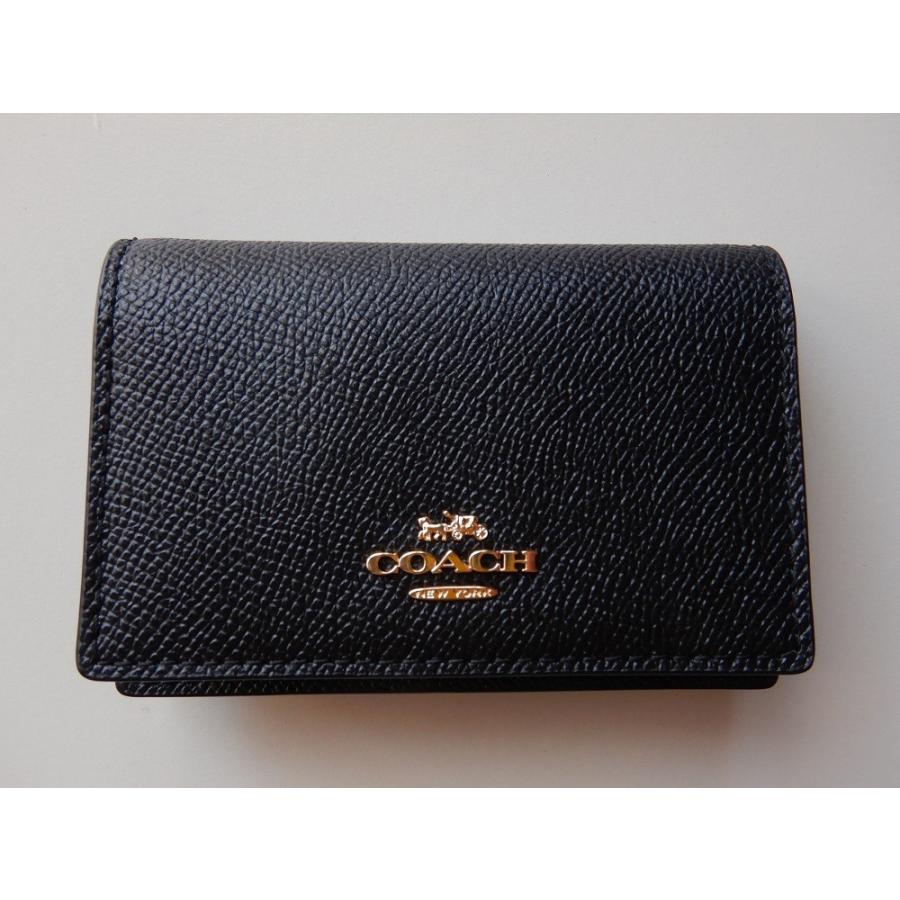 COACH COACH コーチ カードケース 名刺入れ 黒 ブラック レザー COACH COACH コーチ カードケース 名刺入れ 黒 ブラック レザー