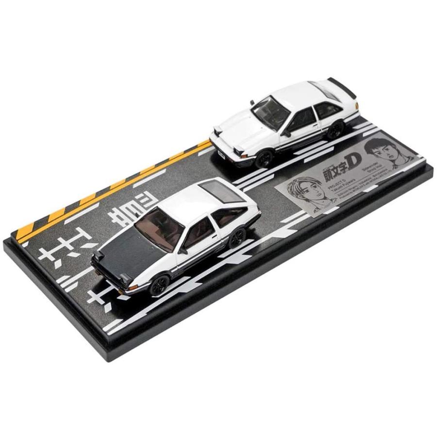 モデラーズ 1/64 頭文字D セット Vol.1 AE86 藤原拓海 乾信司 再生産】1/64 頭文字D セットVol.1 藤原拓海トレノ(AE86) ＆ 乾信司